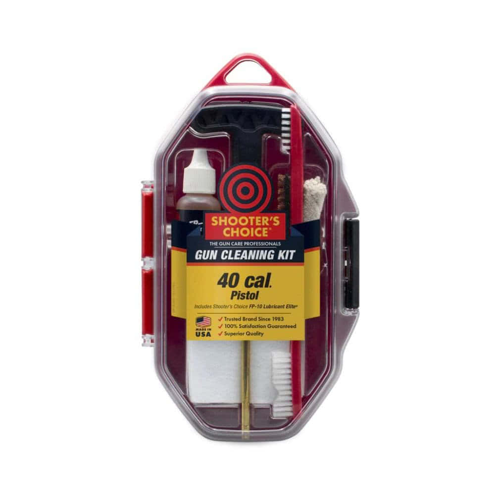 Shooter’s Choice Rifle, Pistol, and Shotgun Gun Cleaning Kits – .45 -
